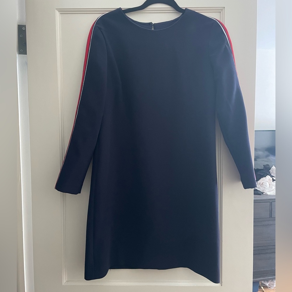 NAVY SHIFT DRESS -perfect for fall and winter